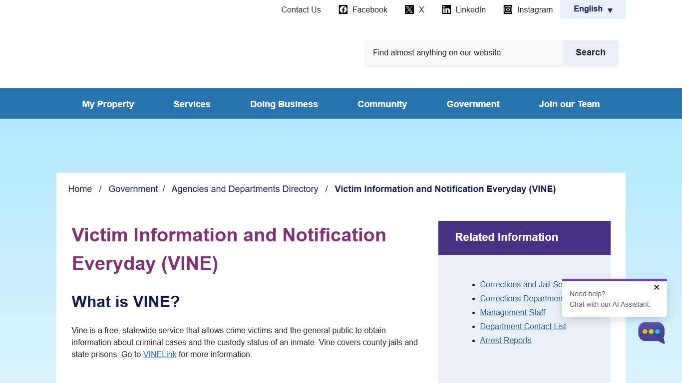 Victim Information and Notification Everyday (VINE) - Osceola County